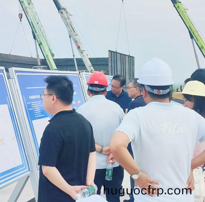 热烈欢迎各领导视察我司承建的南漪湖污水处理项目